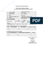 Daftar Riwayat Hidup Mahasiswa