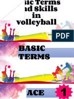 Basic Terms and Skills in Volleyball