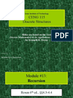 CENG 115 Discrete Structures: Discrete Mathematics & Its Applications (6