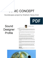 Sonic Concept: Soundscapes Project by Shaiheim Henry-Ovid