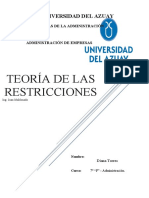 Teoría de Las Restricciones