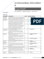 English File Pre-Intermediate, Third Edition CEFR Mapping - Oxford