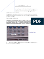 1 - Agilent Function Generator - Set To HighZ