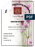 A Project Report On Cash Flow Statement For Aissce 2021 Examination