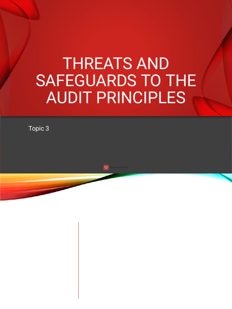 TOPIC 3 - Threats & Safeguards To The Fundamental Principles | PDF ...