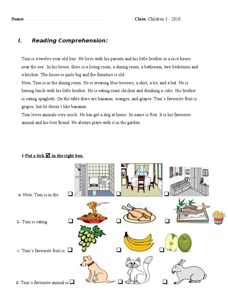 Test Children 3 2010 | PDF | Language Arts & Discipline | Foreign ...