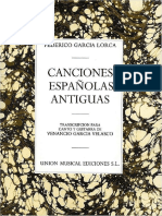 Canciones Españolas Antiguas - Garcia Lorca - Canto y Guitarra - Transc. Garcia Velasco