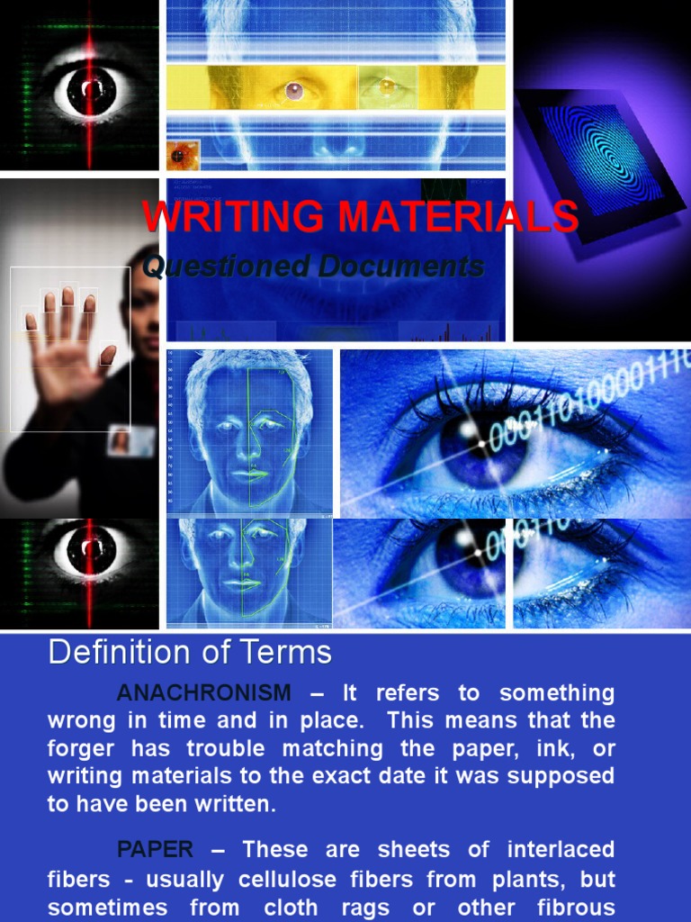 Writing Materials PDF Pen Ink