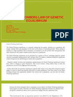 Hardy-Weinberg Law of Genetic Equilibrium