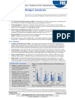 State Budget Analysis - Tamil Nadu 2019-20