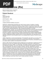 Desipramine (RX) : Patient Handout