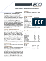 Application Note: Determination of Nitrogen/Protein in Feeds, Grains, and Pet Food