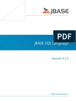 Jbase SQL Engine