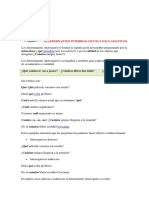 Determinantes interrogativos y exclamativos: qué, cuánto, cuándo, cuál