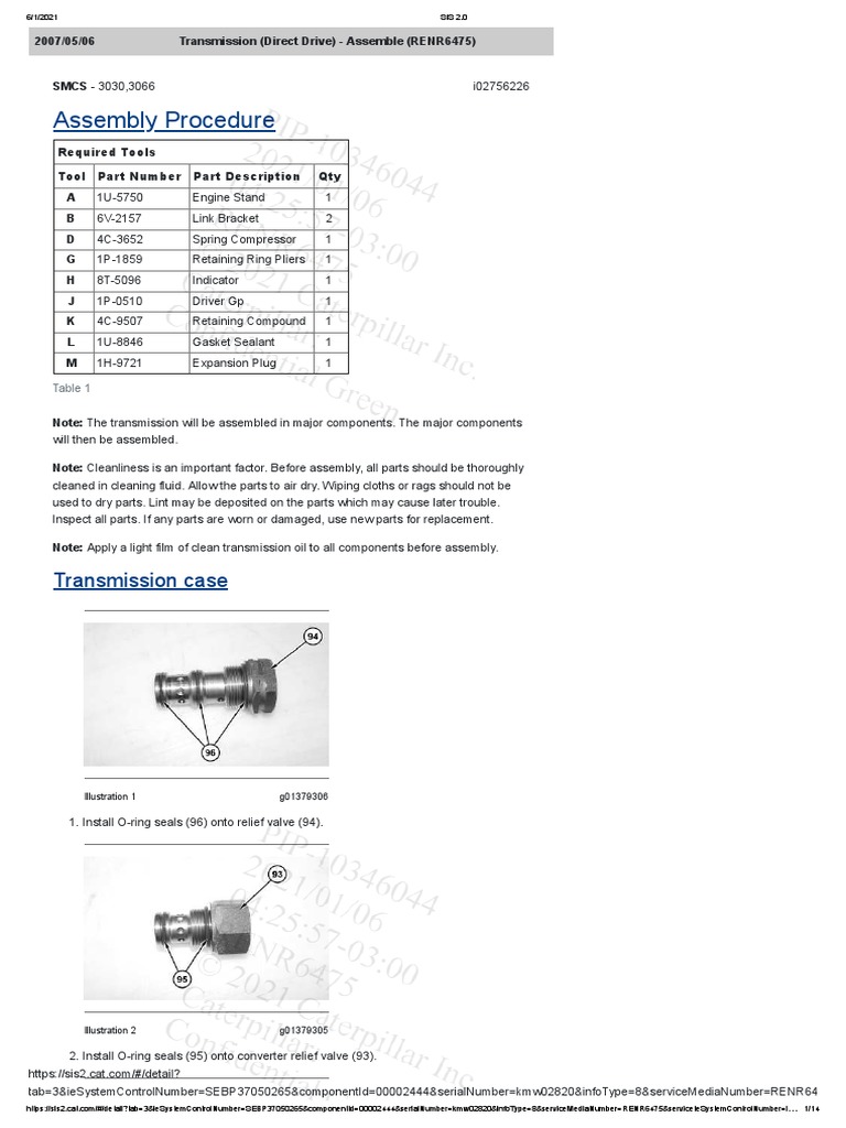 Assembly Procedure Transmission Case PDF Manual Transmission