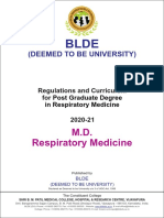 Curriculum Respiratory Medicine 2020 21