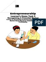 Entrepreneurship: Learner's Home Task 5