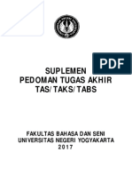 Suplemen Pedoman Tugas Akhir 2017