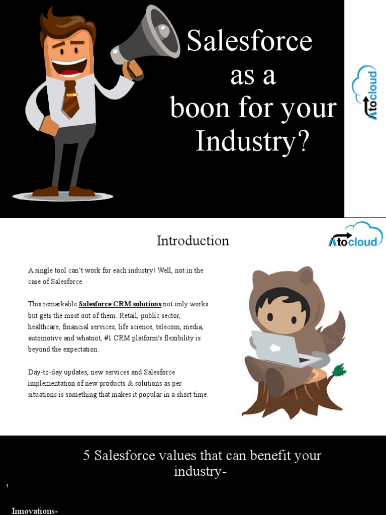 How Salesforce Could Turn Out To Be A Boon For Your Industry? | PDF ...