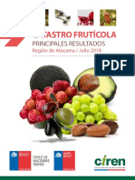Vid de mesa principal cultivo frutícola Región de Atacama