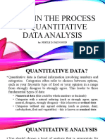 Steps in The Process of Quantitative Data Analysis