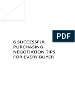 6 Succesful Purchasing Negotiation Tips