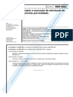 ABNT - NBR - 9062 - 2001 - Projeto e Execução de Estruturas de Concreto Pré-Moldado