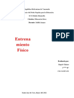 Entrenamiento Físico (Educación Física)