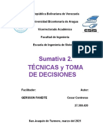 Técnicas y Toma de Decisiones - Sumativa 2 - Cesar Contreras