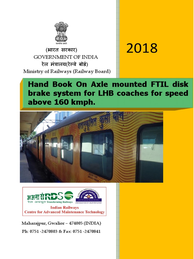 Handbook on Axle Mounted Disc Brake EP Assist System for LHB Coaches A