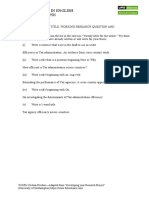 Thesis Writing in English Cursos Per Al Pdi: 2018/Dr Cristina Pividori-Adapted From "Developing Your Research Project"