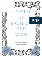 5 Names OF Bacteria AND Virus: Lance Henry R. Bayola