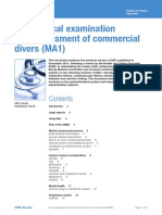 The Medical Examination and Assessment of Commercial Divers (MA1)
