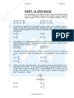 Part - A (Physics) : Jee Main 2019 - 9 April - Evening Shift Mathongo