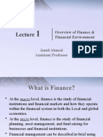 Overview of Finance & Financial Environment: Jamil Ahmed Assistant Professor