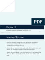 The Human Resources Management and Payroll Cycle