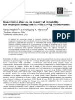 Examining Change in Maximal Reliability For Multiple-Component Measuring Instruments