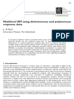 Multilevel IRT Using Dichotomous and Polytomous Response Data