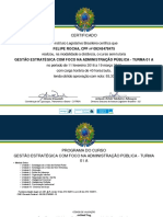 CERTIFICADO Curso Gestao Estrategica Senado