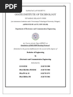 Gogte Institute of Technology: Department of Electronics and Communication Engineering