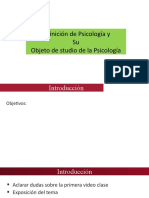 Desarrollo Del Objeto de Estudio de La Psicología