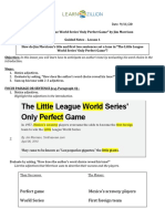 Diego Cabrera The Litte League World Series Guided Notes