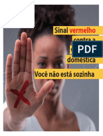 Sinal vermelho contra violência doméstica