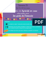 Actividades de 3er Grado de Preescolar: Aprende en Casa