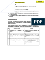 Proposal Practice 3 Answers