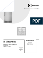 Electrolux refrigerator wiring diagram and parts list