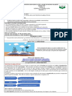 Guía de Castellano ELEMENTOS Y ESTRUCTURA DE LOS TEXTOS NARRATIVOS 4° 1-03-21