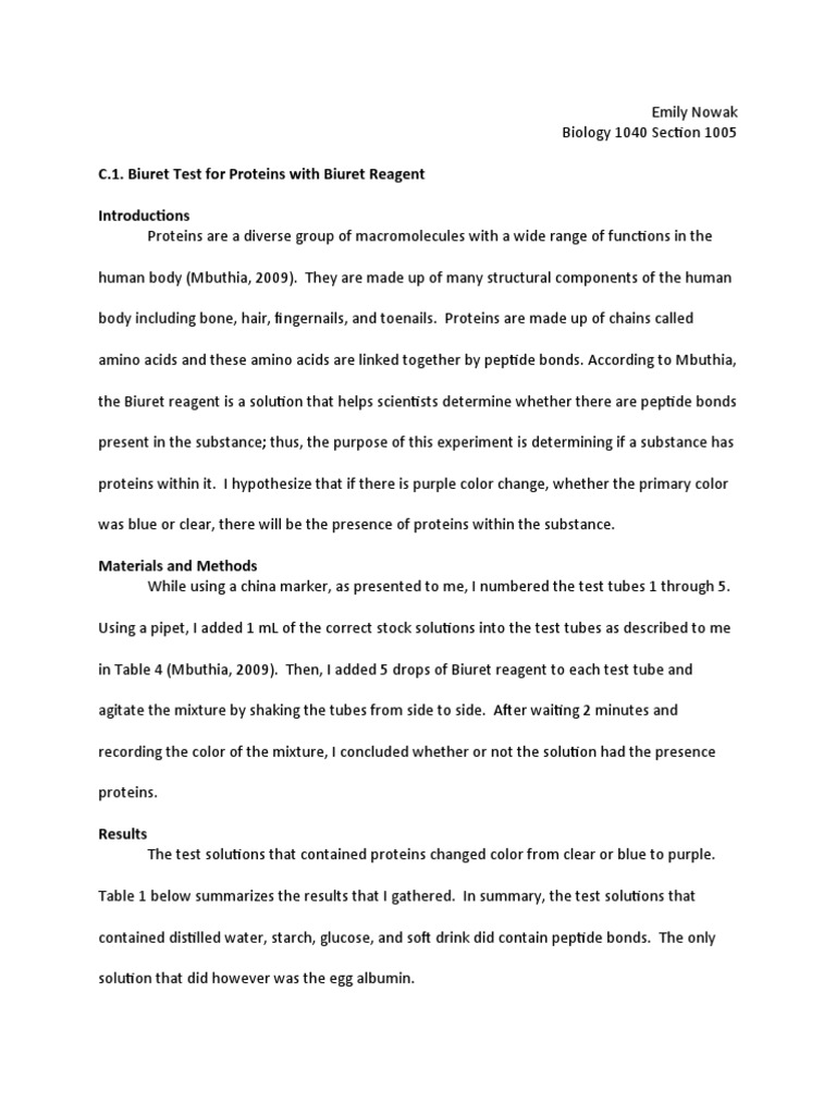 Biology lab report ideas image