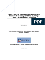 Developing a Sustainability Assessment Framework for Malaysian Office Buildings