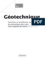 Géotechnique Cours Et Exercices Résolus